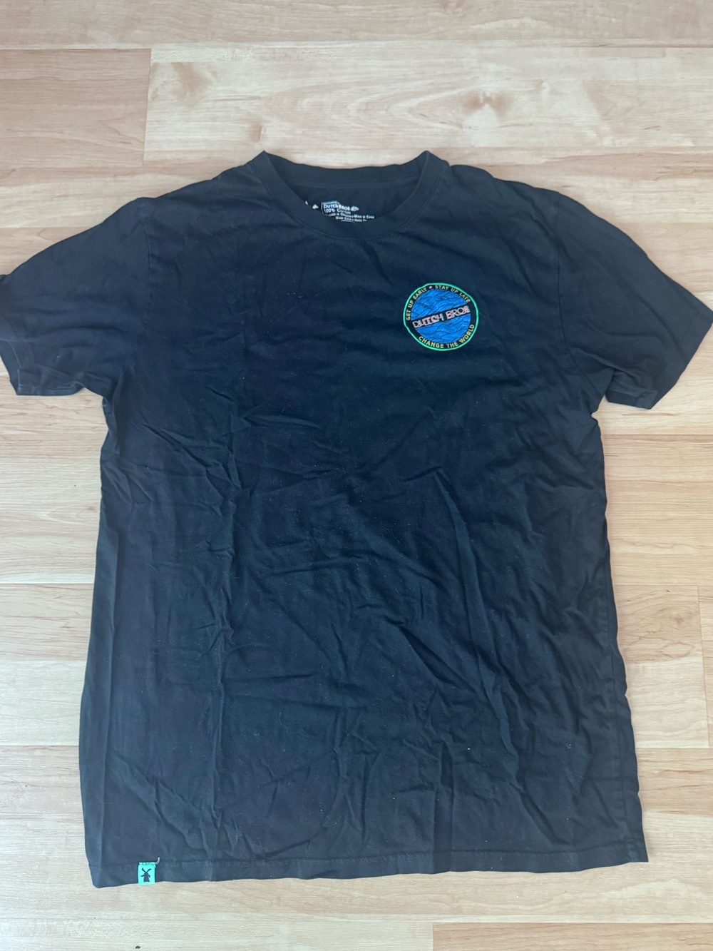 Dutch Bros Get Up Early, Stay Up Late, Change the World Tee